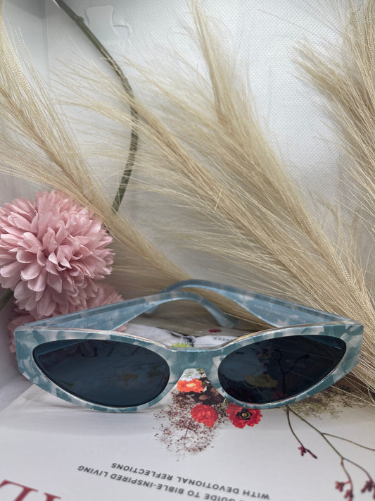 Blue Spackle Sunglasses