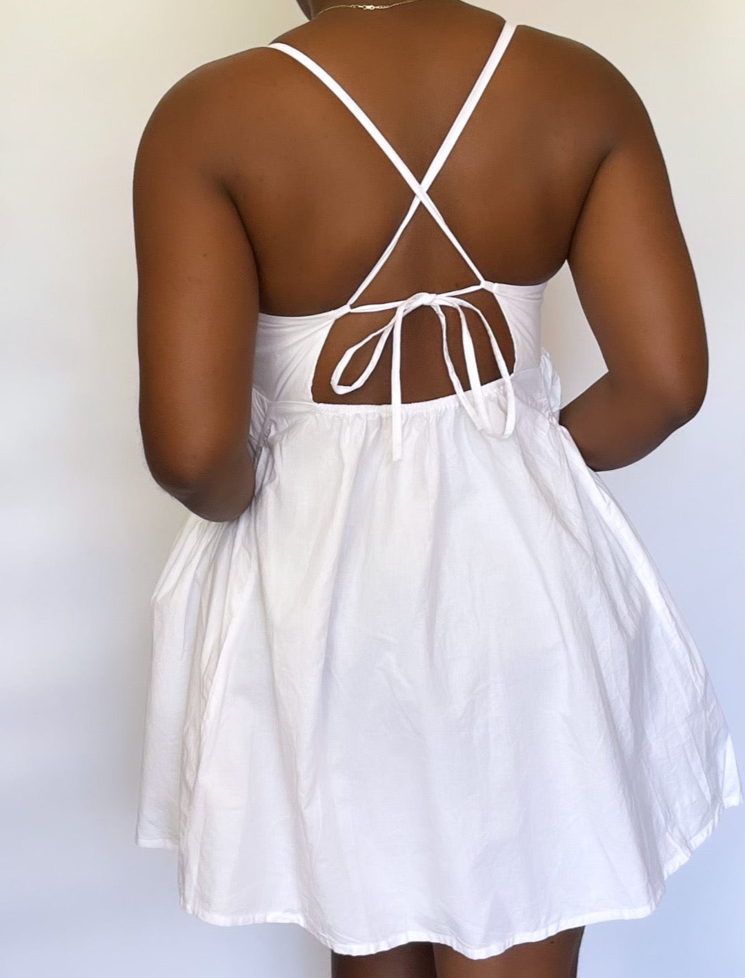 Icy Baby-doll Mini Dress