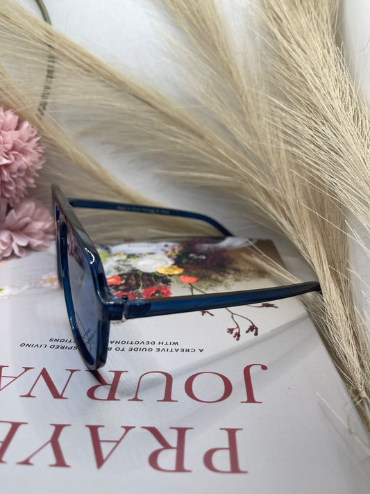 Blue Aviator Sunglasses