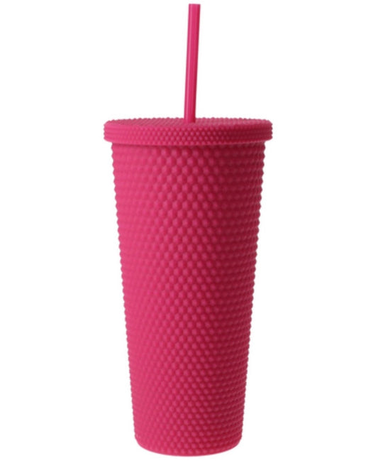 Fuchsia Studded Tumbler