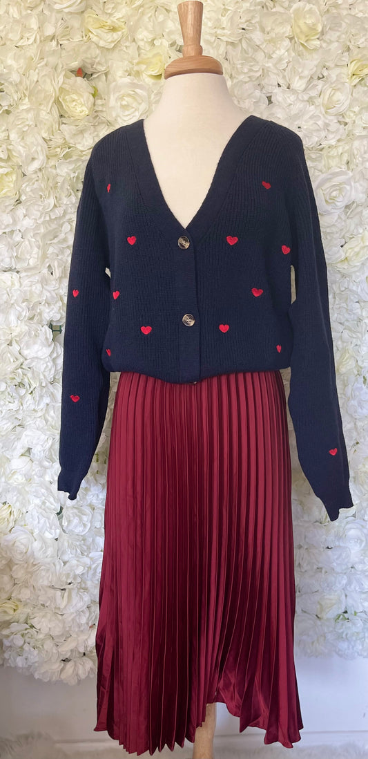 So So Demure Pleated Skirt