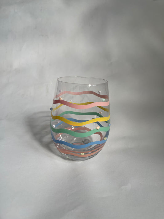Swirl Stemless Wine Glass