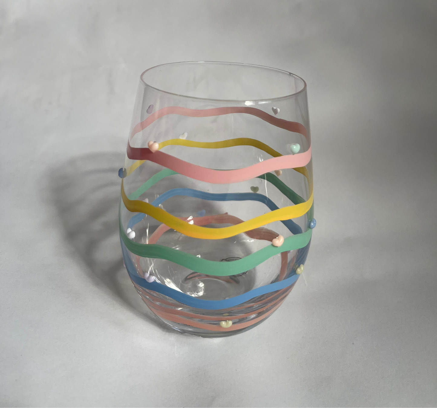 Swirl Stemless Wine Glass