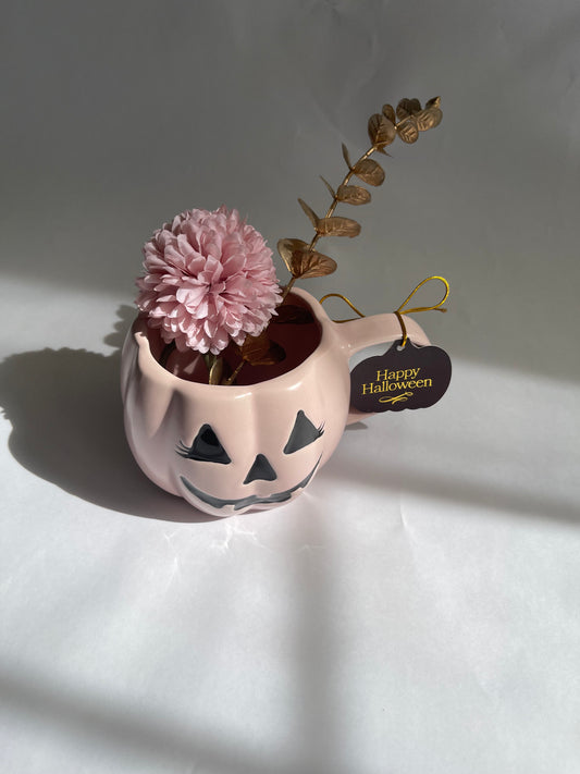 Pretty Pink Pumpkin Mugs