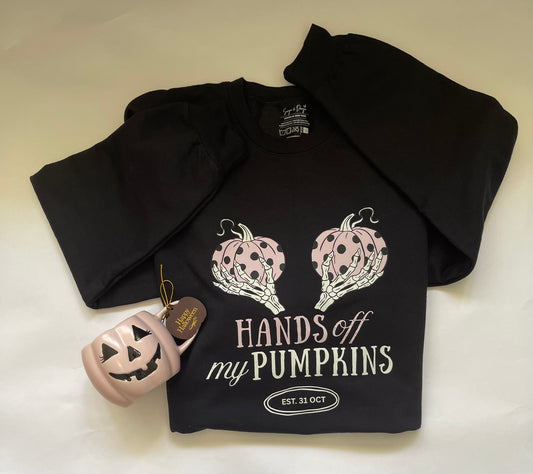 Hands Off My Pumpkins Crew Sweatshirt