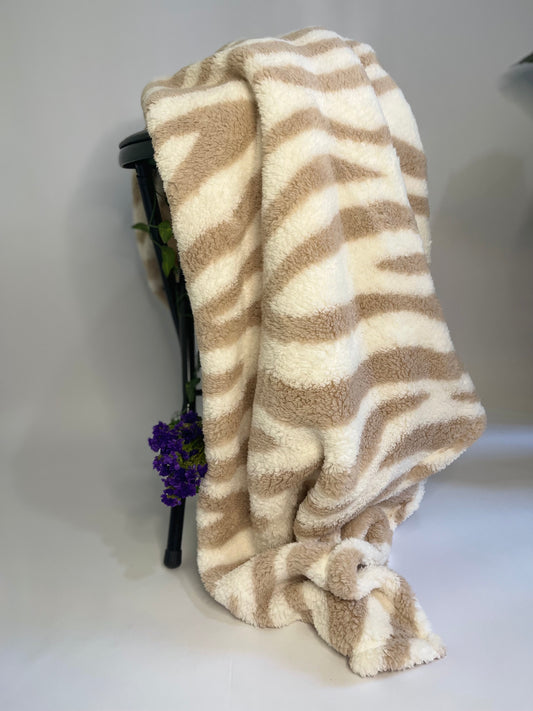 Caramel Swirl Plush Blanket