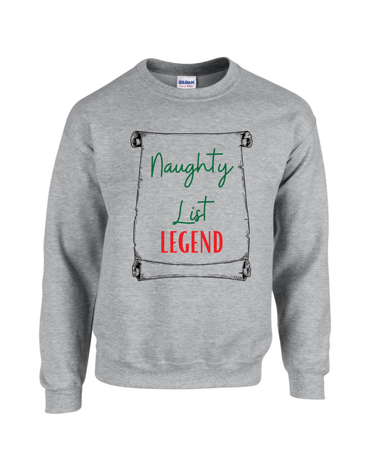 Naughty List Legend Crew Sweatshirt