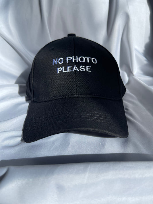 No Photo Please Cap