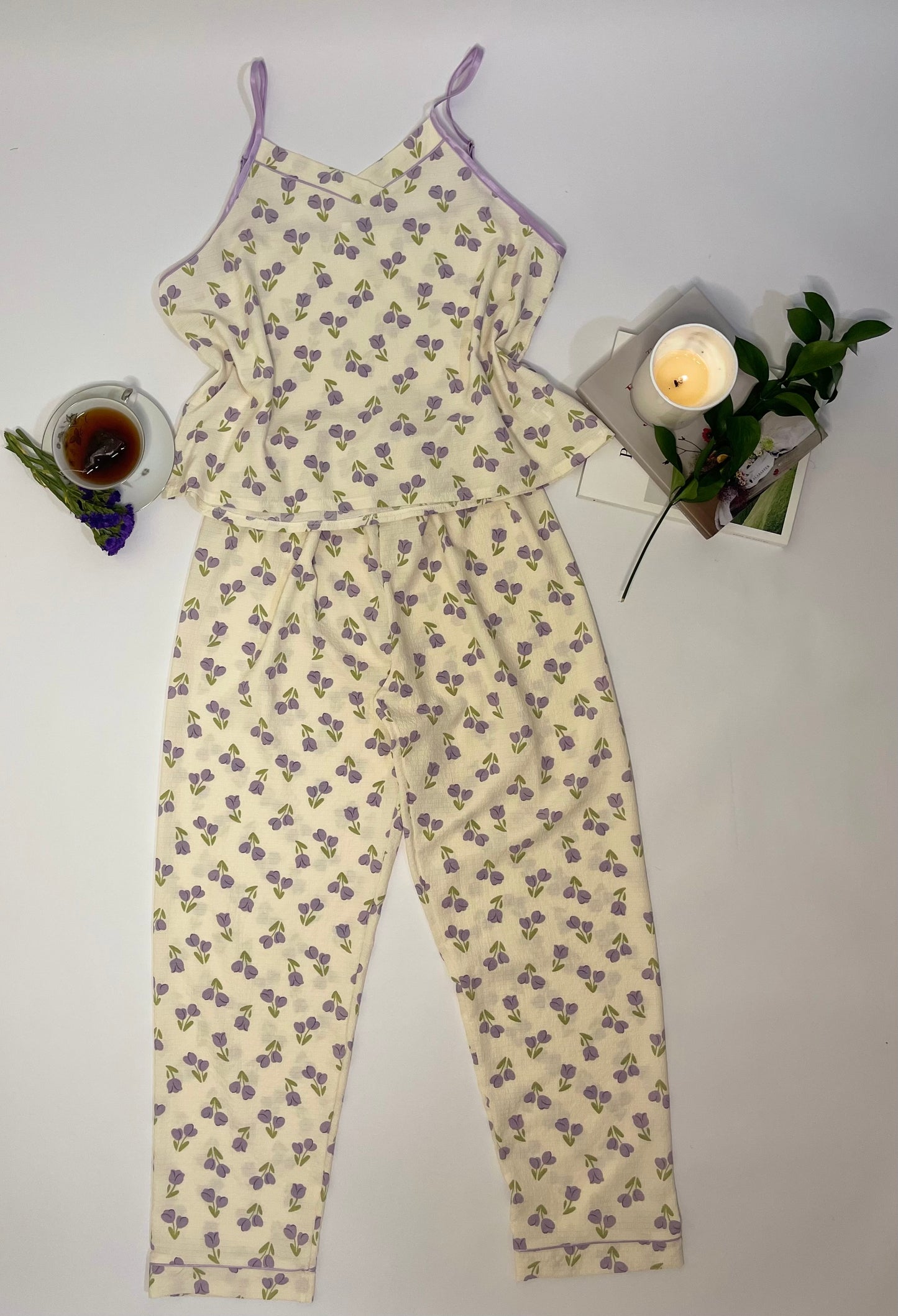 Floral Cami & Pants Pajama Set