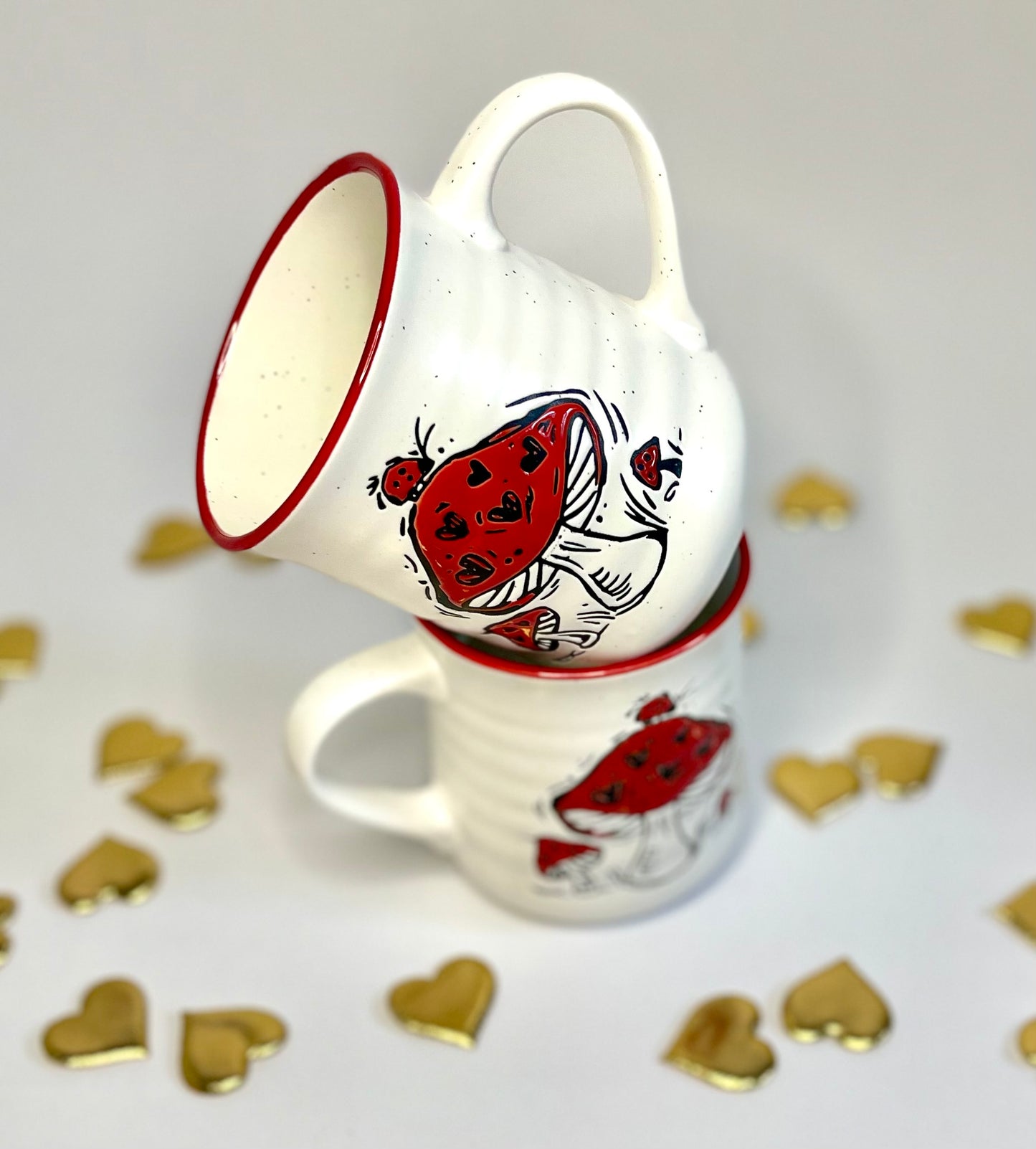 Loving Red Mushroom Mug