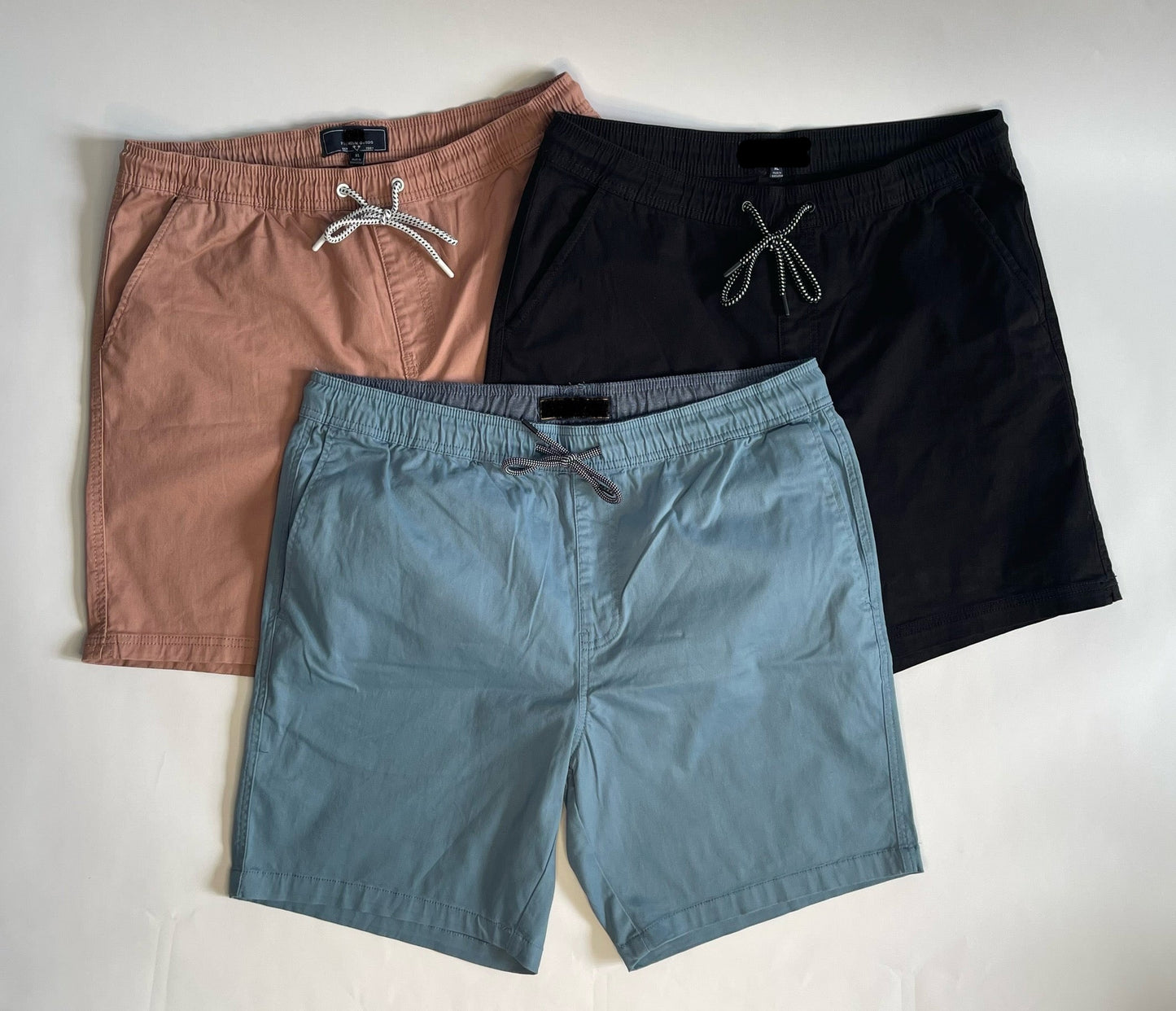 Drawstring Satin Twill Shorts