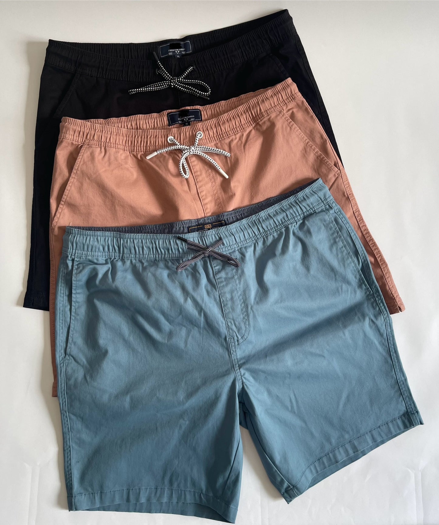 Drawstring Satin Twill Shorts