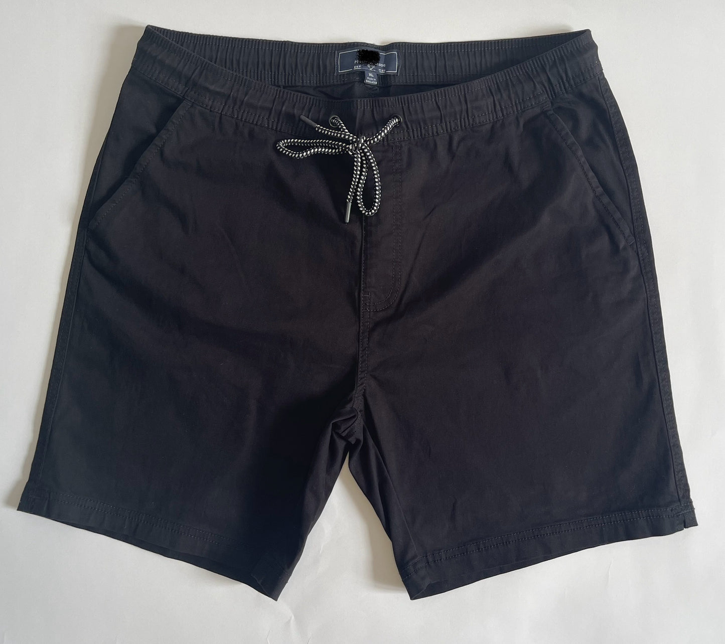 Drawstring Satin Twill Shorts