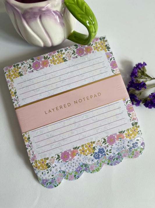 Floral Layered Notepad