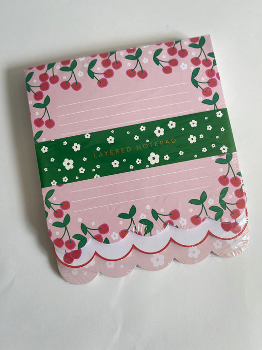 Cherry Berry Layered Notepad