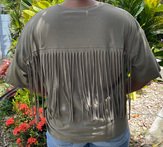 Free-spirited Fringe Tee