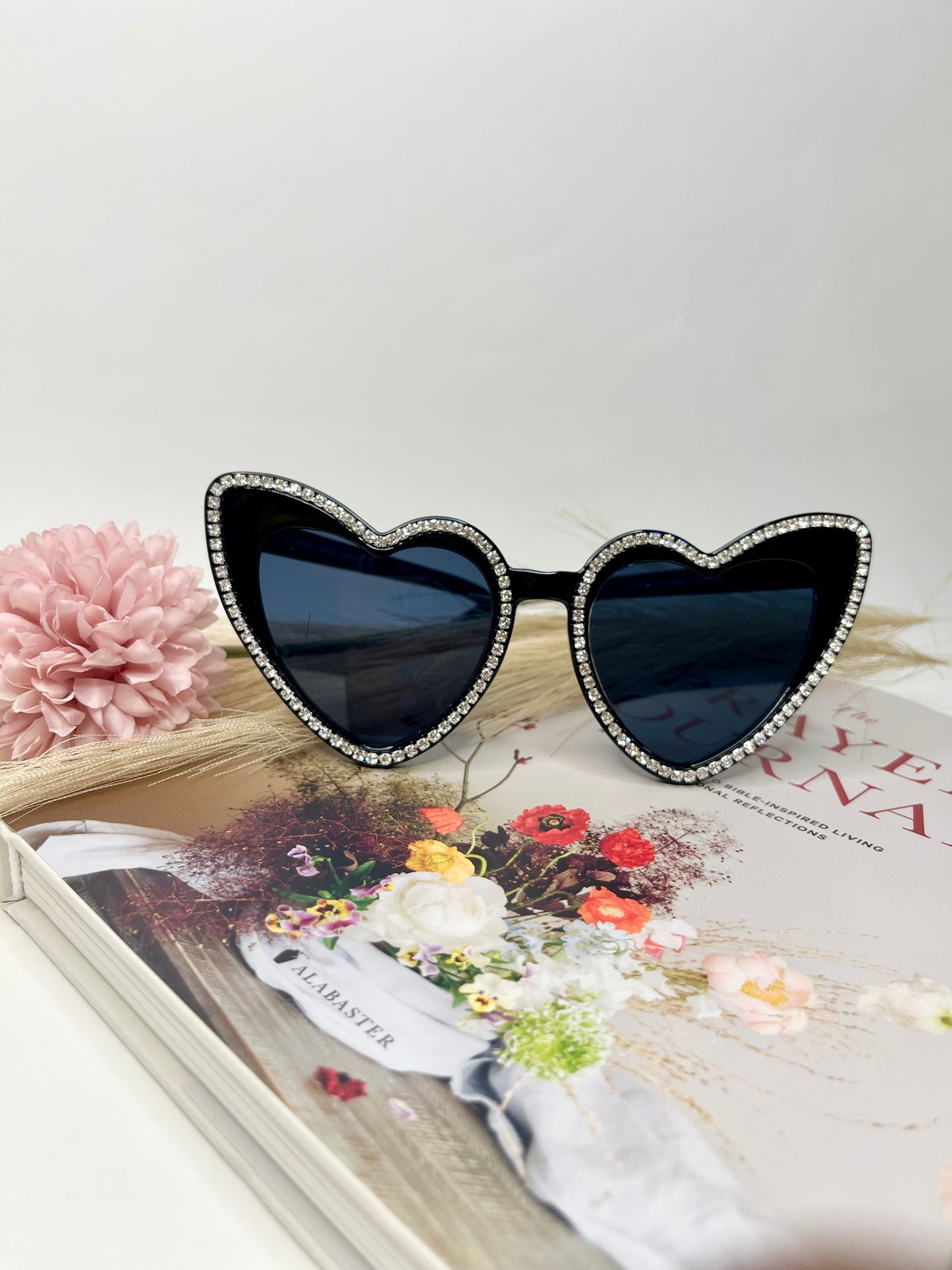 Glitzy Heart Sunglasses